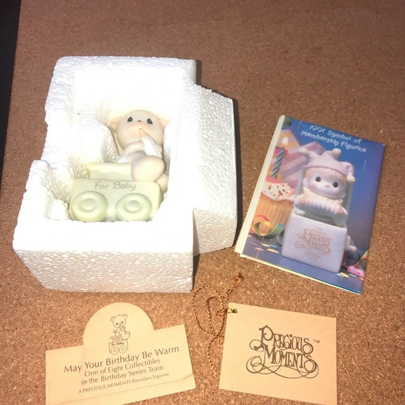 5/$25 
Enesco Precious Moments Birthday Series 15938 Bear For Baby 1985  Vintage - Picture 8 of 8